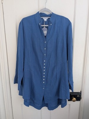 April Cornell Leinenmischung Lagenlook Shirt Gr. XXL
