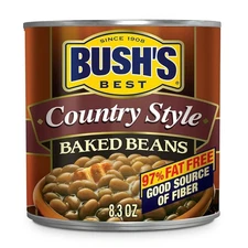 BUSH'S Country Style Baked Beans Pack of 4 Gluten Free 2.08 Ounce Cans