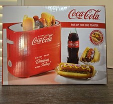 Coca-Cola Pop-Up Hot Dog Toaster Red 2 Hot Dogs/2 Buns 650W 120V HDT600COKE