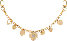 Bag Chain Charm for Handbag Purse - Vintage Golden Heart Tote Bagchain, Replacem