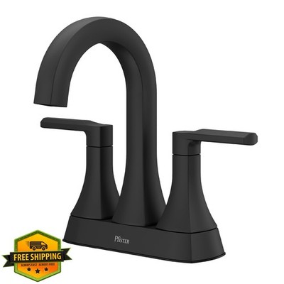Pfister Matte Black 4'' Centerset Faucet 2-Handle