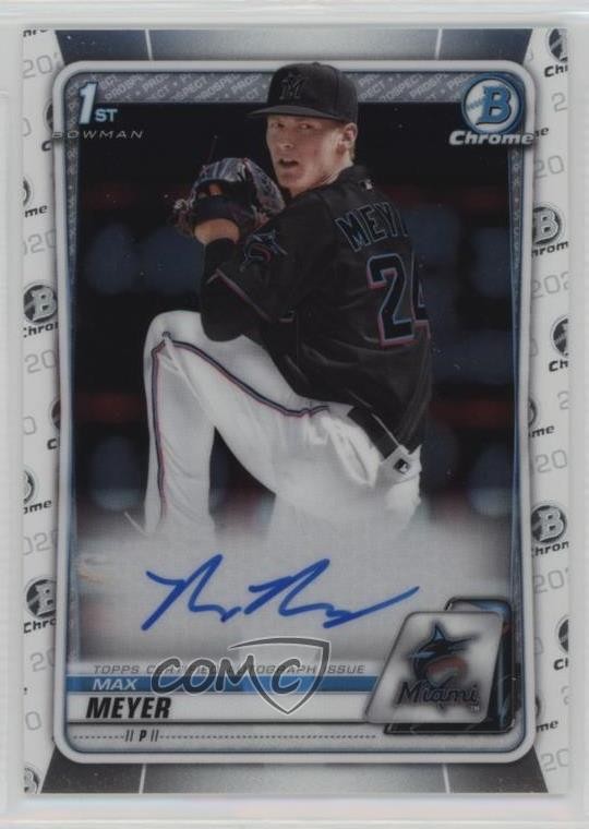 2020 Bowman Draft Chrome Draft Picks Auto Max Meyer #CDA-MM Auto tx9