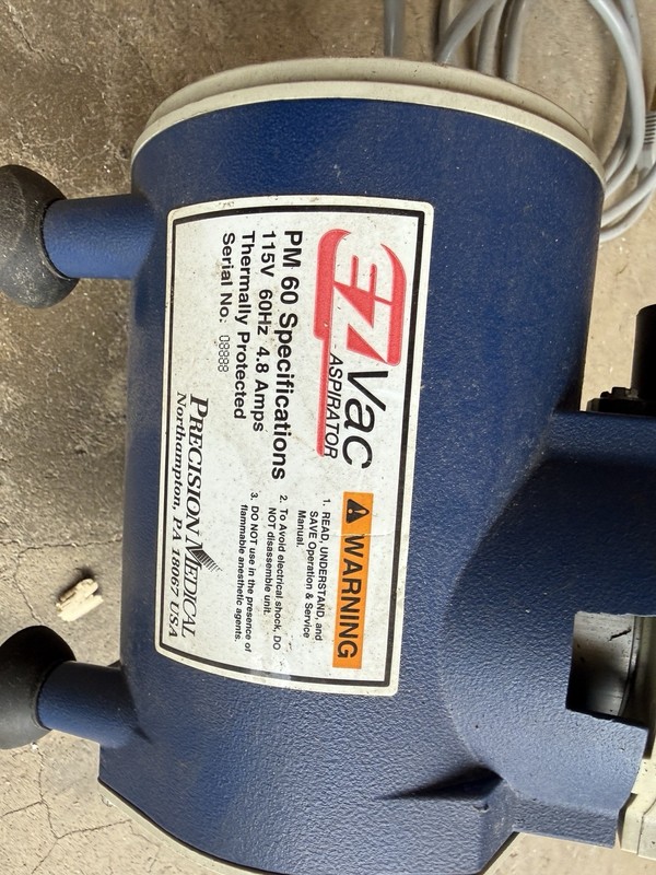 Precision Easy Vac Model: PM 60 Suction Pump