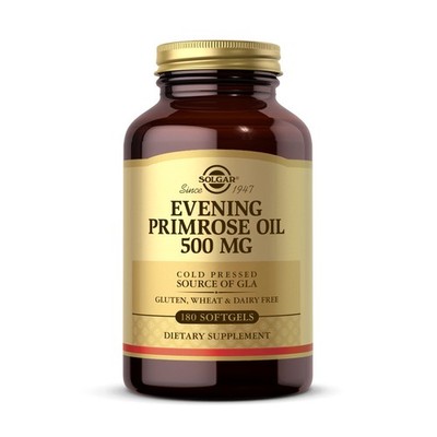 Solgar Evening Primrose Oil 500 mg, 180 Softgels - Promotes Healthy Skin & Cardi