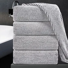 4 Piece Bath Towel Set 35"x70"Oversized Bath Towel for Bathroom Ultra Soft Fl...