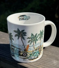 Woodies Banded 2000 Island Heritage Ali'i Jumbo Mug Eddy Y Artwork Hawaii Surf