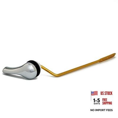  Universal Toilet Tank Flush Lever, Chrome Finish Side Mount Chrome Polished