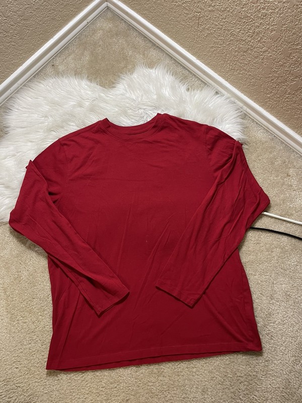 Goodfellow & Co Red Long Sleeve Every Wear Collection Tee XL