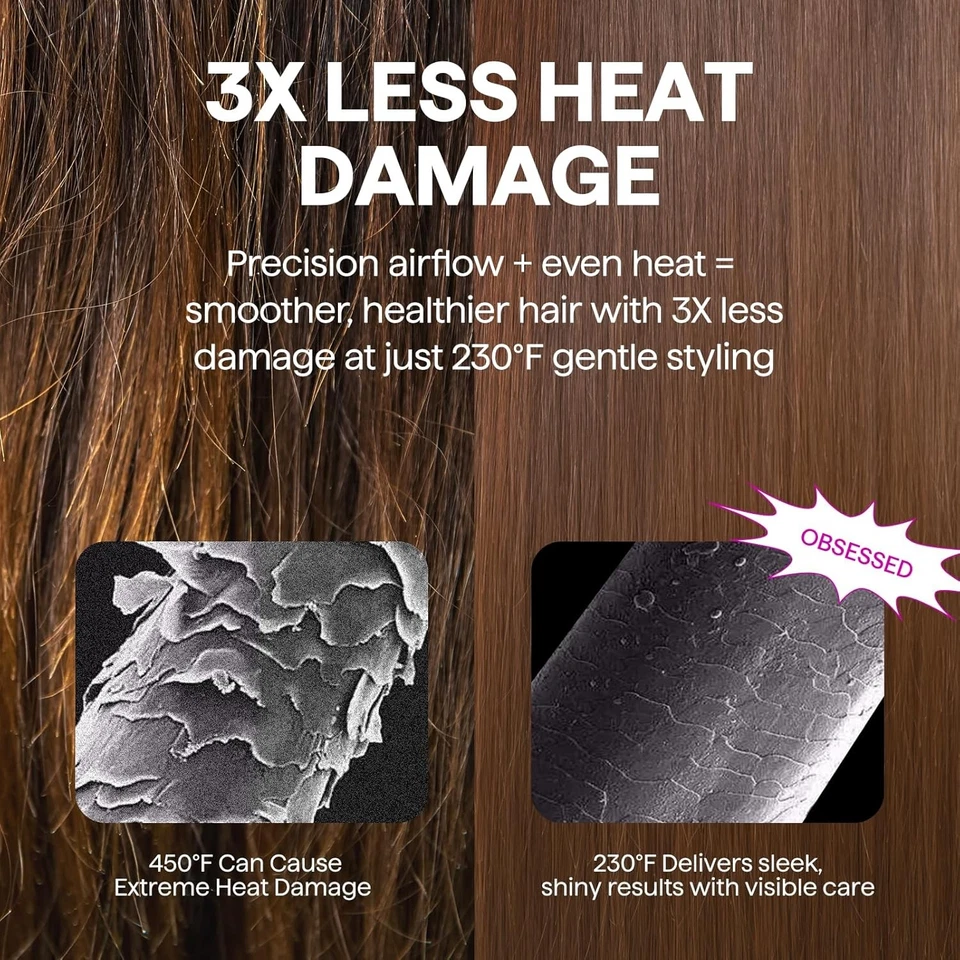 Juego de cepillos secador de pelo, Wavytalk Air Sculpt 5 en 1 caliente 5 en 1, rosa  Foto 4 de 4