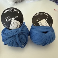 Tahki Yarns Capri Blue 100 Egyptian Cotton set of 2
