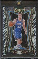 Nikola Topic 2024-25 Select Mezzanine Zebra Prizm SSP RC Rookie OKC Thunder #396