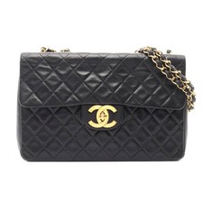 Chanel Lambskin Shoulder Bag Women Black One Size 653907
