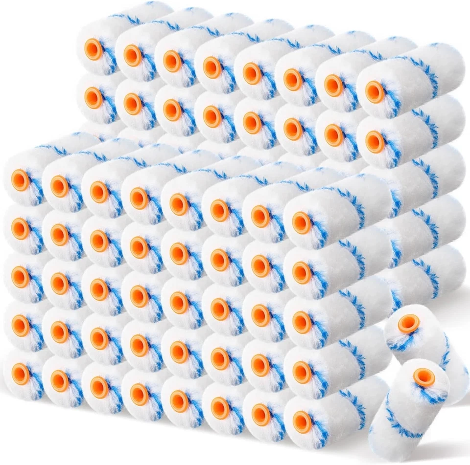 300 Pcs 4 Inch Mini Paint Roller 1/2" Nap Small NO EXTRA FEE - Image 4 of 4