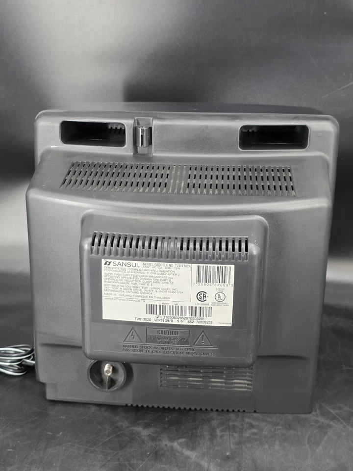 13" Sansui Gamer TVM1302A CRT Color TV - Image 4 of 4