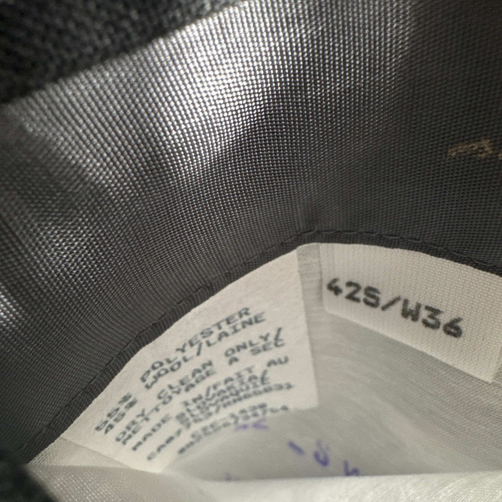 Protocol 42S Gray Chalk Pinstripe Double Breasted… - image 8