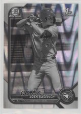 2022 Bowman Draft Chrome Black & White RayWave Refractor Josh Kasevich 00em