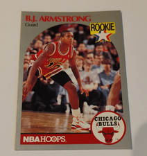 NBA Hoops 1990-91 #60 B.J. Armstrong Chicago Bulls Rookie Base Set