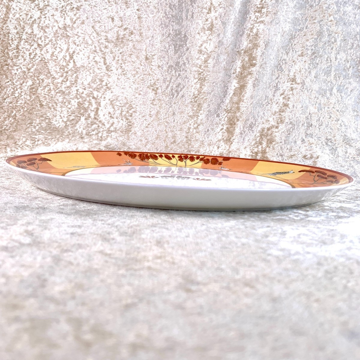 Hermes Paris Tart Platter Large Plate 32 cm Porcelain Africa