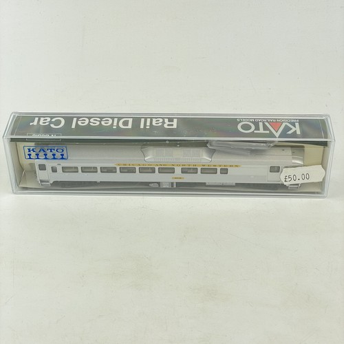Boxed Kato Rail Diesel Car Spur N 166 0105 RDC-2 Chicago & North Western | Zustand: Used