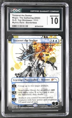 yoji shinkawa mtg cards TEZZERET THE SEEKER Secret Lair Yoji Shinkawa CGC 10 MTG [Nostalgium]