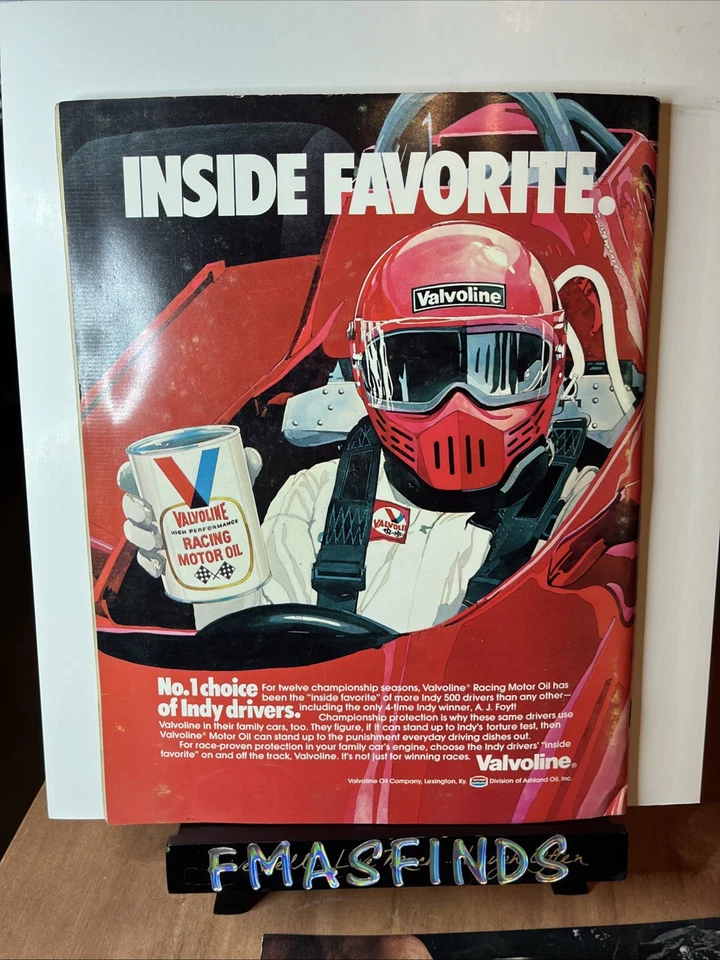 V3 1981 Official INDIANAPOLIS 500 Indy Race Program BOBBY UNSER Bonus - Image 2 of 3