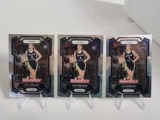 2024 Panini Prizm Monopoly WNBA Jacy Sheldon 67 RC Dallas Wings Lot of 3