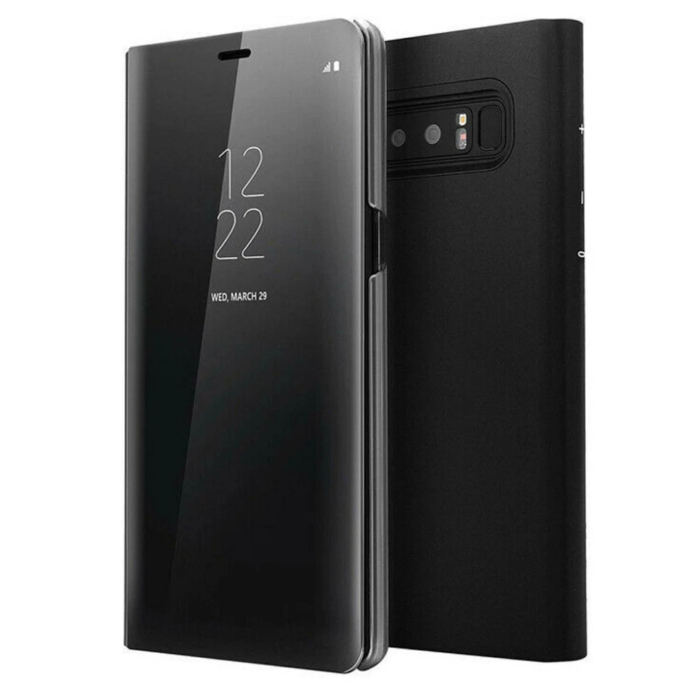 Handy Hülle für Samsung Galaxy S23 S24 S25 + FE Ultra Clear View Case Flip Cover - Bild 3 von 4