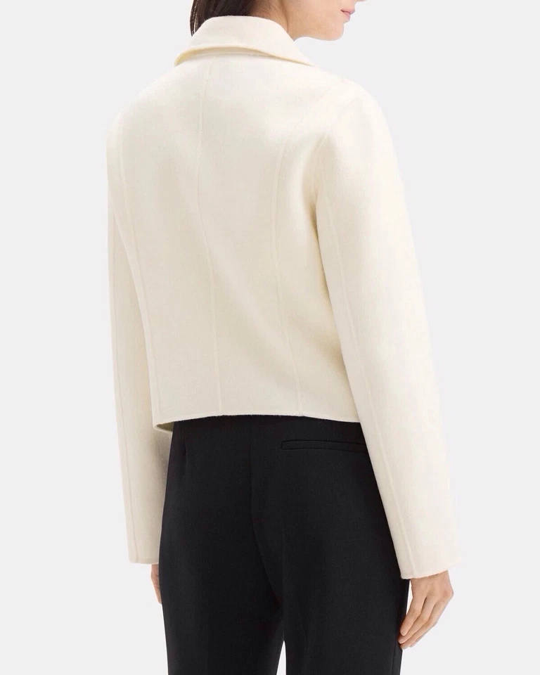 Theory Moto Jacket In Double Face Wool-Cashmere - Image 3 of 3