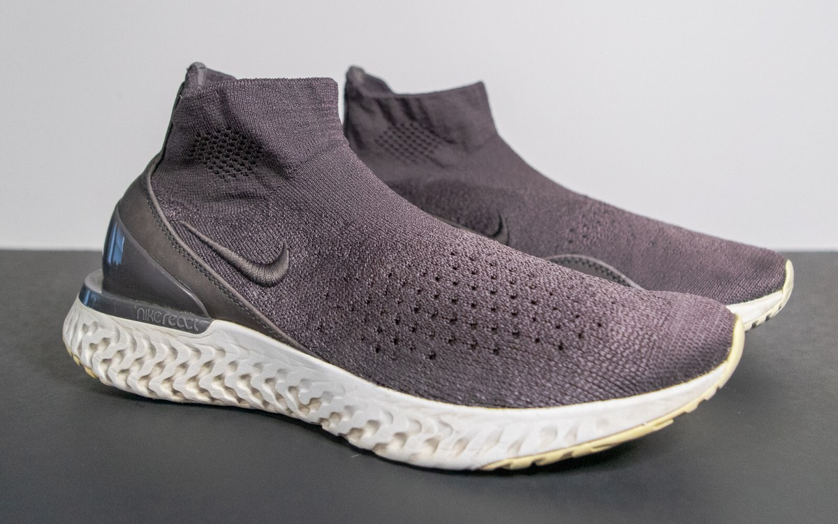 Nike Rise React Flyknit AV5553-004 Gray knit Sock Running Training Shoes