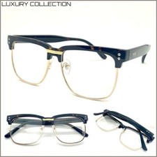 Men's Classy Elegant Vintage RETRO Clear Lens EYE GLASSES Square Tortoise Frame