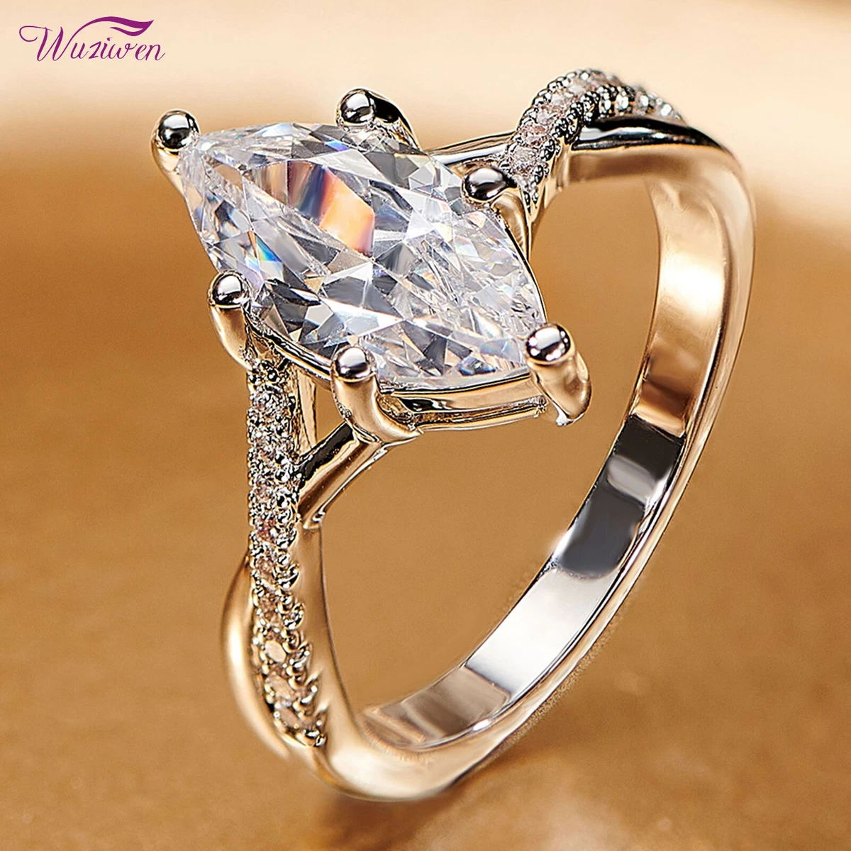 Cz Wedding Rings for Women Cheap Engagement Rings Cubic Zirnoia