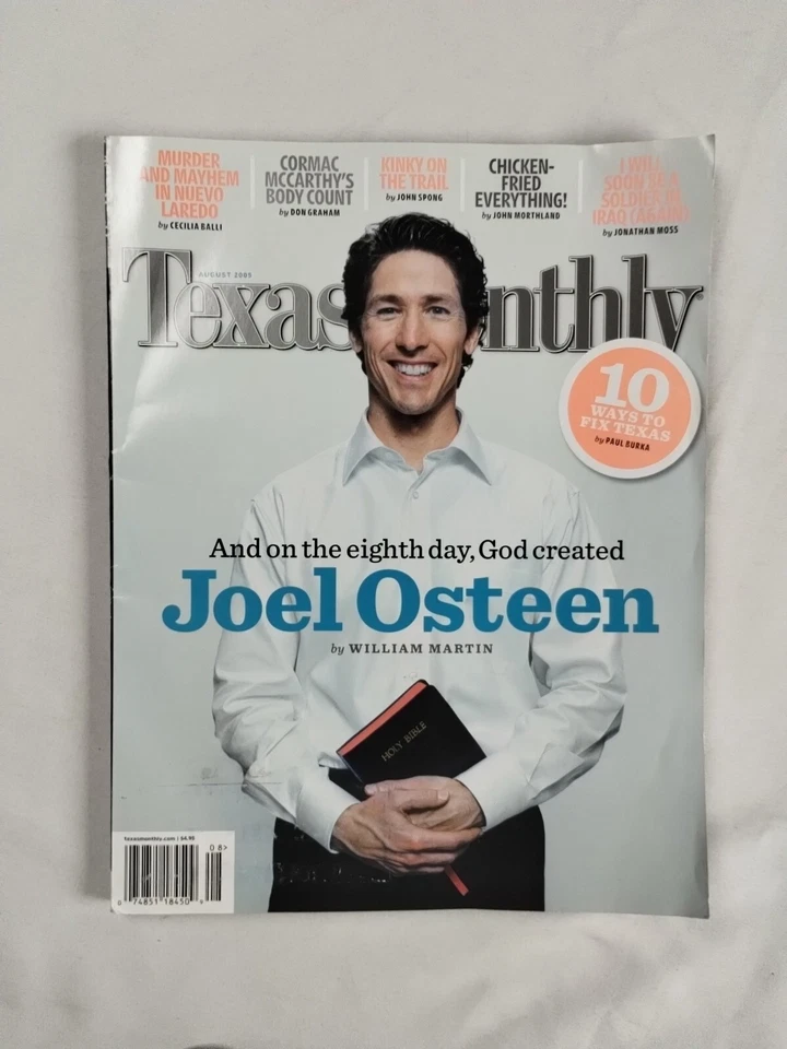 TEXAS MONTHLY Magazine lot of 2 2005-2012 Joel Osteen Women's Health Recruiting Foto 3 de 3