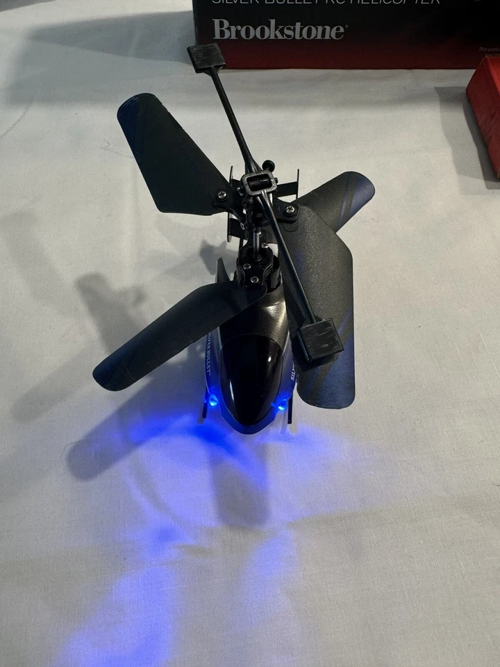 Brookstone u-Control Silver Bullet RC Helicopter In Box - Repair/Adjustment B177 - Image 2 of 4
