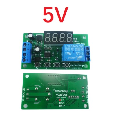 FCMY DC 5V 12V 24V Adjustable Cycle Timer Delay Relay Module Delay On - View #8