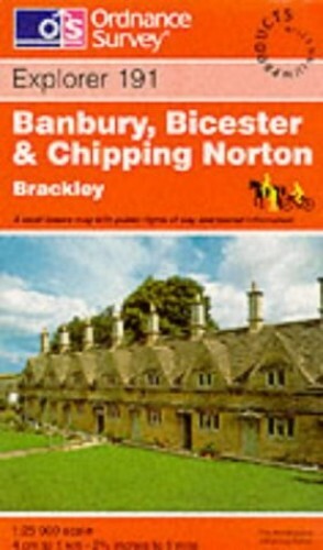 OS Folded Map: Banbury, Bicester & Chipping Norton Explorer No. 191