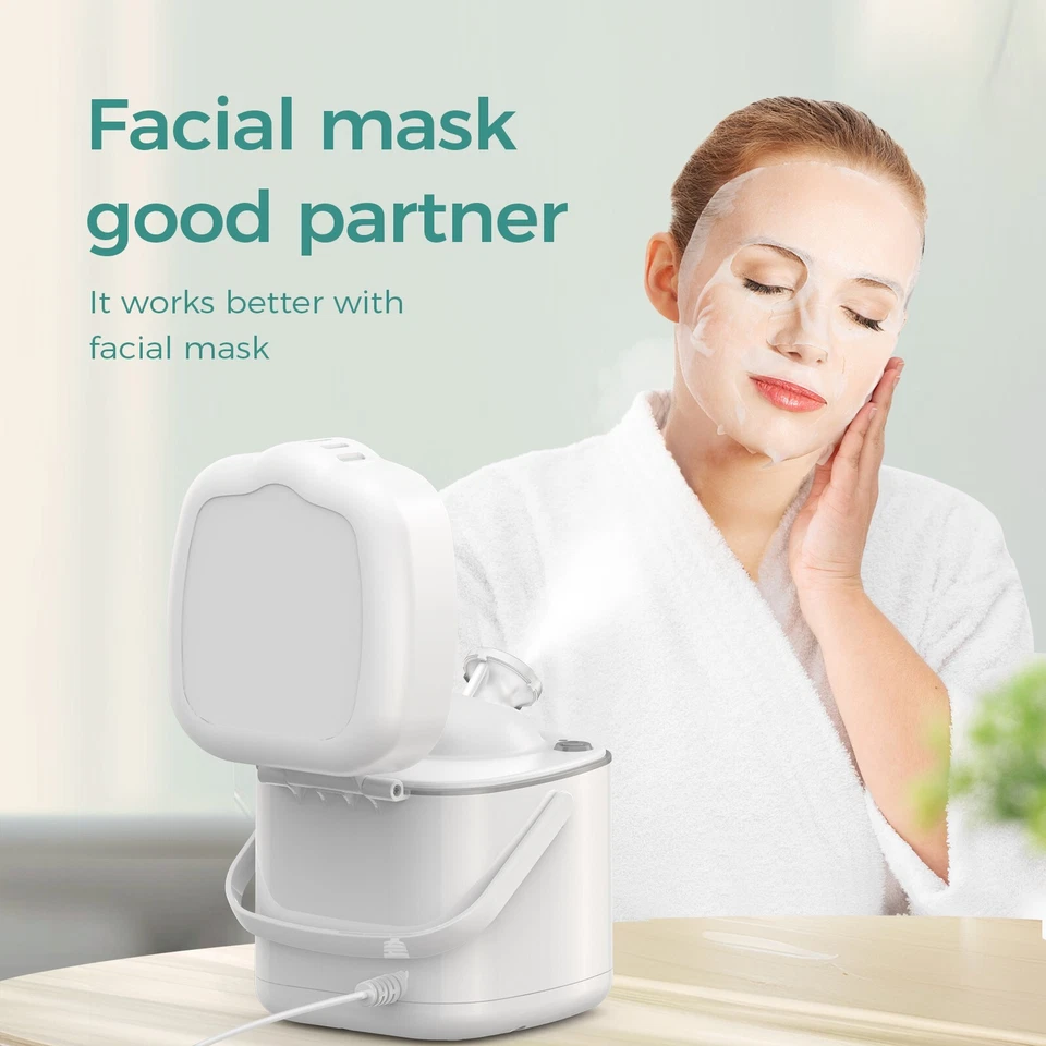 Vaporizador facial nano iónico para limpieza profunda e hidratación, piel spa en casa mejorada Foto 3 de 4