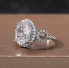 Hubby-Wifey Gifts 925 Silver Plated Delight Ring 2.40 CT CZ Engagement Ring — photo 3