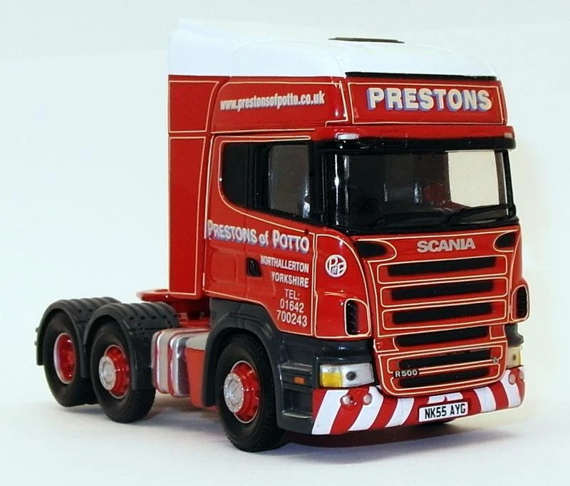 Corgi 1/50 Scale Model CC13713 Scania R Series Flatbed Trailer/Load - Prestons - Image 3 of 4