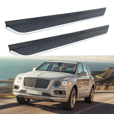 2Pcs Fixed Side Step Nerf Bar Running Boards Fits for 2016-2023 Bentley Bentayga