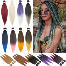 Pre-Stretched EZ Braiding Hair Extensions Ombre Colour Jumbo Box Braids as Real