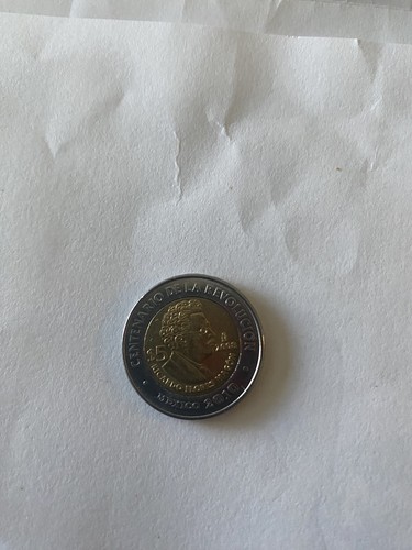 Mexico 5 Pesos, 2010 Bimetallic CENTENARIO DE LA REVOLUCION Ricardo Flores Magon - Picture 2 of 4