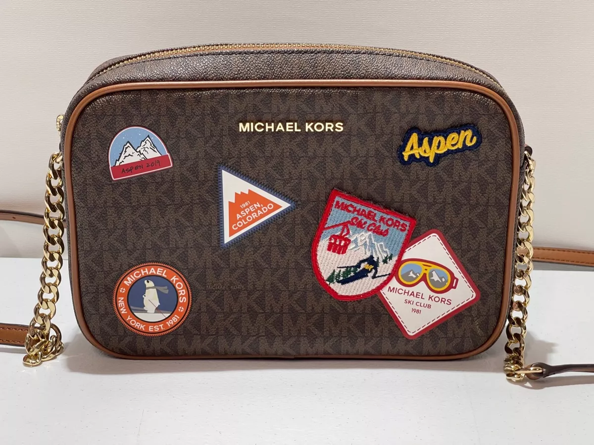 Michael Kors ASPEN Collection Monogram Large EW Crossbody Bag eBay