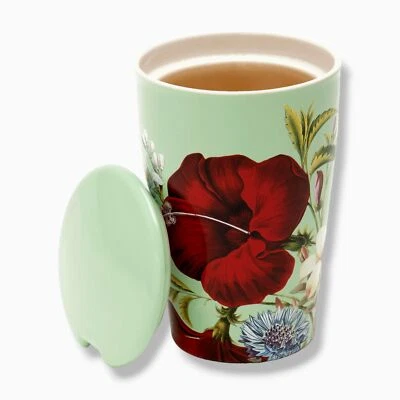 $22 Tea Forté Green Fleur Kati Cup With Removable Stainless Steel Infuser