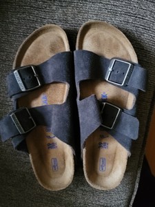 birkenstock velvet grey