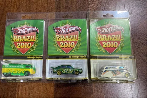 Hot Wheels 1/64 Brazilian Convention 2010 Set Drag Bus Fast Back Deco Delivery