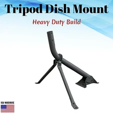 Satellite Dish Mount Tripod Foot DirecTV Pole HDTV Antenna Outdoor MAST Roof