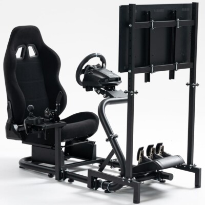Supllueer G920 Racing Sim Cockpit &Seat Monitor Stand fit Logitech Thrustmaster