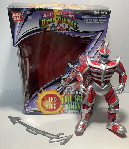 Lord Zedd Mighty Morphin Power Rangers Evil Space Aliens Vintage w/ Box Sword
