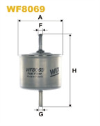 Wix WF8069 Fuel Filter fits ford +mazda petrol vehicles