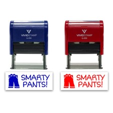 Smarty Pants Rubber Stamp Motivational Teacher Stamps Classroom Supplies